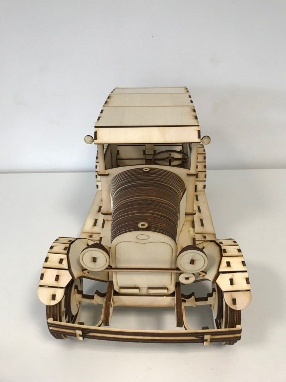 Макет Макет деревянной модели Ford Model A 1927 года для лазерной резки