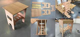 Интересный макет Макет для изготовления столика в формате dxf