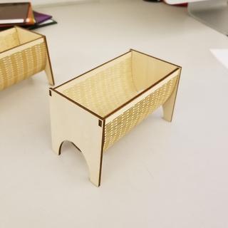 Интересный макет Макет для лазерной резки  держатель визиток с параболической кривой файл SVG