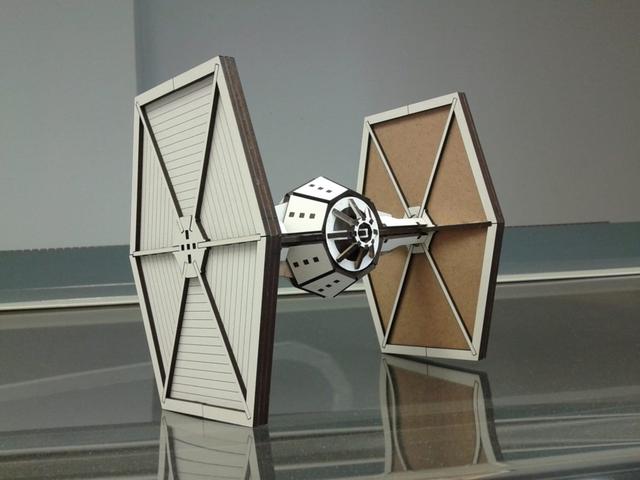 Макет Макет для лазерной резки  звёздные войны истребитель Tie Fighter SVG-файл — изображение 3