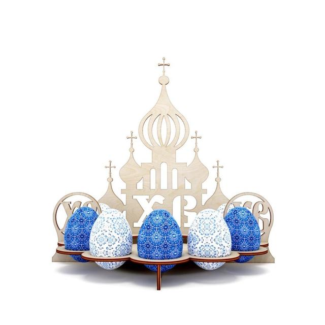 Макет Макет для лазерной резки  подставка для пасхальных яиц из дерева