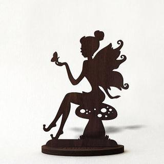 Интересный макет Макет для лазерной резки  фигурка сидящей девушки для домашнего декора