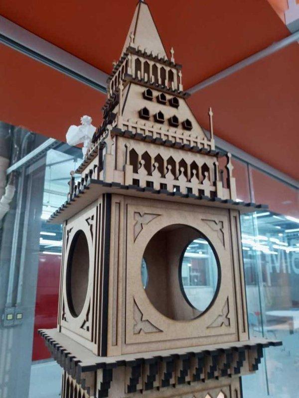 Макет Макет для лазерной резки Биг-Бена в 3D 2100 мм — изображение 3