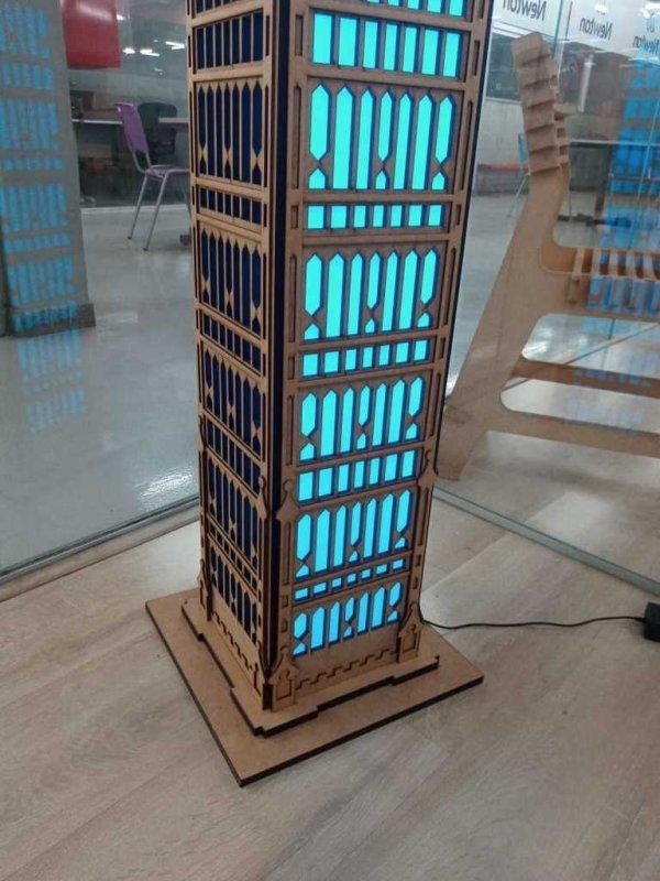 Макет Макет для лазерной резки Биг-Бена в 3D 2100 мм