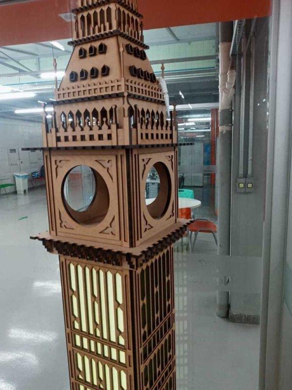 Макет Макет для лазерной резки Биг-Бена в 3D 2100 мм — изображение 7