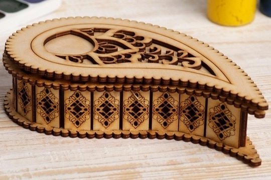 Макет Макет для лазерной резки в форме капли