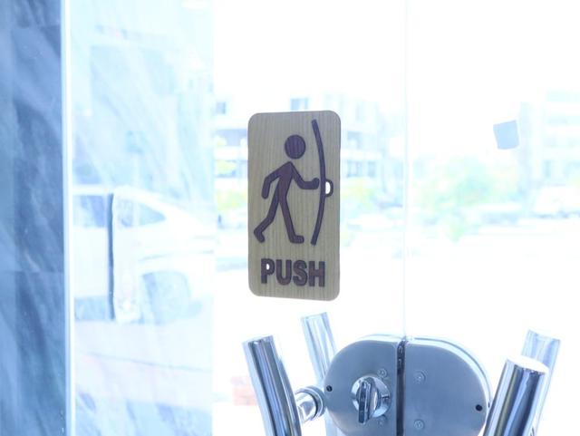 Макет Макет для лазерной резки вывесок push and pull — изображение 1