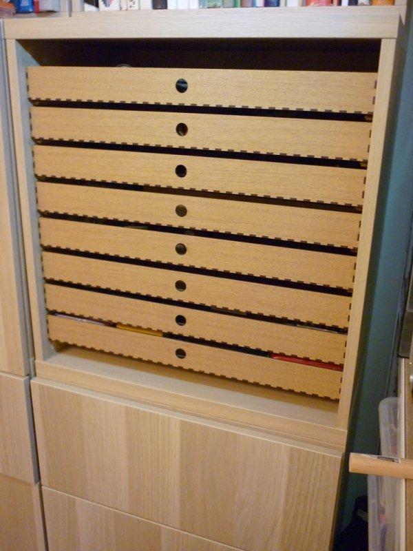 Макет Макет для лазерной резки выдвижных ящиков IKEA Besta — изображение 2