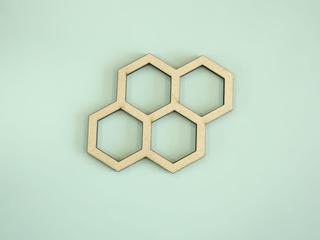 Интересный макет Макет для лазерной резки декора в виде сот для стены