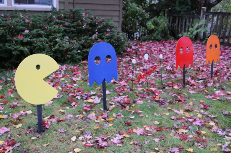 Макет Макет для лазерной резки декора в виде Pac-Man