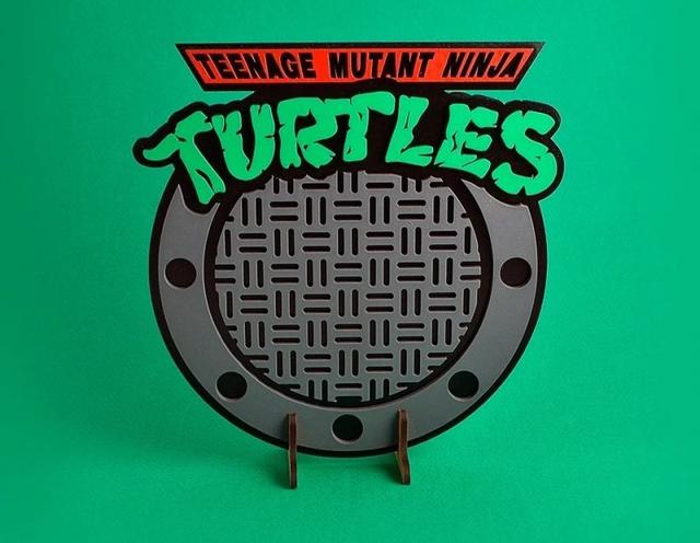 Макет Макет для лазерной резки декора с Черепашками-ниндзя TMNT в формате SVG