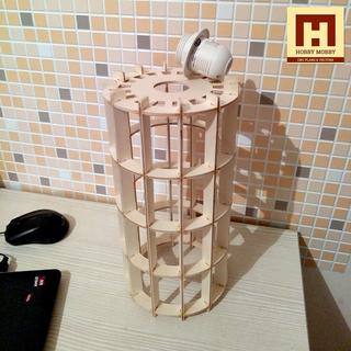 Интересный макет Макет для лазерной резки деревянного ночника в виде подвесного светильника файл dxf