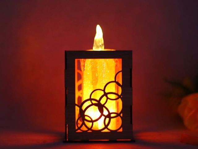 Макет Макет для лазерной резки деревянной упаковки для свечей — изображение 4