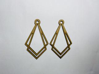 Интересный макет Макет для лазерной резки деревянных висячих серёжек