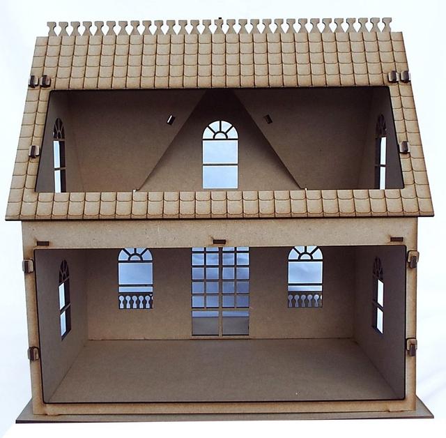 Макет Макет для лазерной резки домика куклы American Girl из дерева — изображение 2
