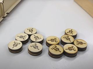 Интересный макет Макет для лазерной резки игрового поля для настольной игры формат dxf