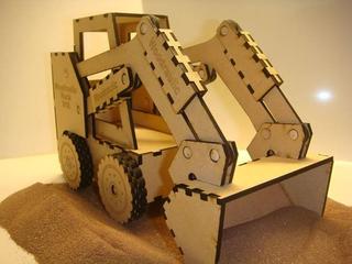 Интересный макет Макет для лазерной резки игрушечный подарок погрузчик Bobcat Skid Steer
