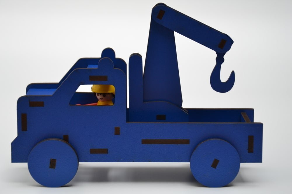 Макет Макет для лазерной резки игрушки-грузовика Playmobil для детей из МДФ 4 мм файл SVG