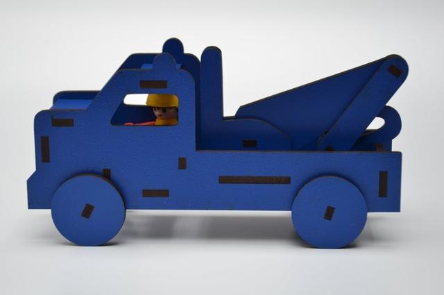 Макет Макет для лазерной резки игрушки-грузовика Playmobil для детей из МДФ 4 мм файл SVG — изображение 3
