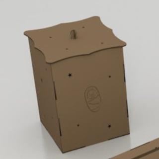Интересный макет Макет для лазерной резки игрушки-мусорного бака для малыша из МДФ 3 мм