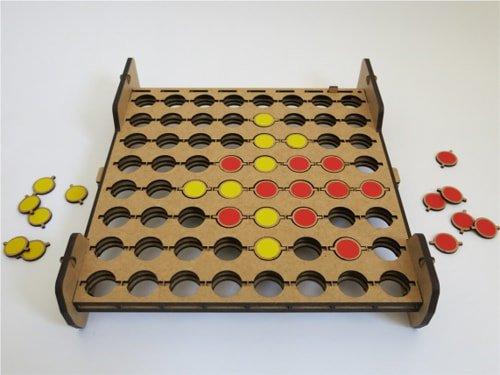 Макет Макет для лазерной резки игры Соединялки 4 формат dxf — изображение 2