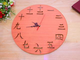 Интересный макет Макет для лазерной резки китайских настенных часов