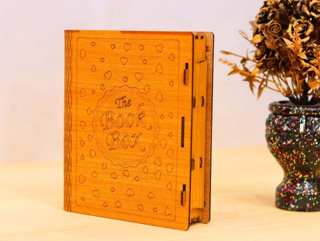 Макет Макет для лазерной резки книжной коробки — изображение 7