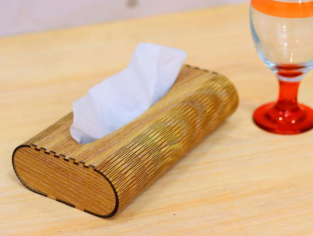 Макет Макет для лазерной резки коробки из дерева — изображение 4
