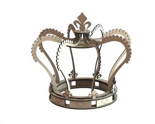 Интересный макет Макет для лазерной резки королевская корона