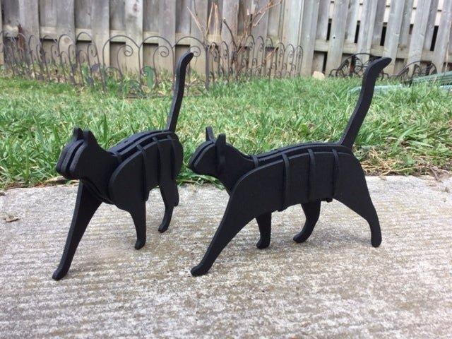 Макет Макет для лазерной резки кошек из МДФ 3 мм файл DXF — изображение 2