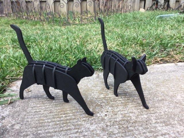 Макет Макет для лазерной резки кошек из МДФ 3 мм файл DXF — изображение 1