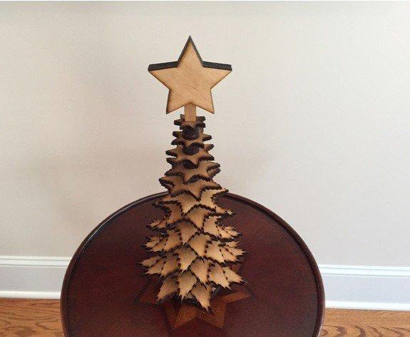 Макет Макет для лазерной резки маленькая ёлочка — изображение 2