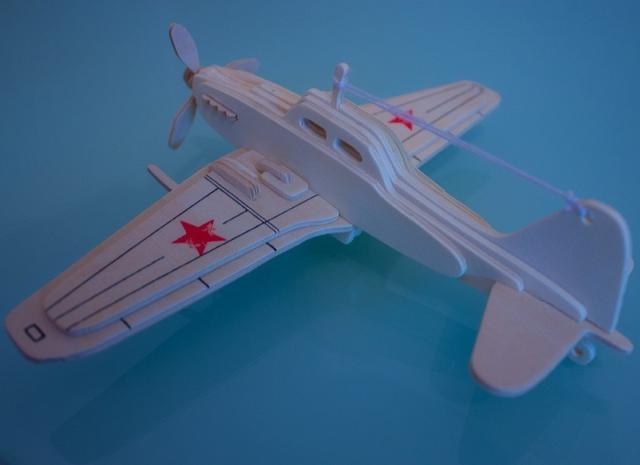 Макет Макет для лазерной резки модели штурмовика Ильюшин Ил-2 для 3D-пазла — изображение 2