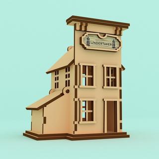 Интересный макет Макет для лазерной резки небольшой деревянный дом вариант 2