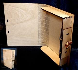 Интересный макет Макет для лазерной резки обложки книги SVG
