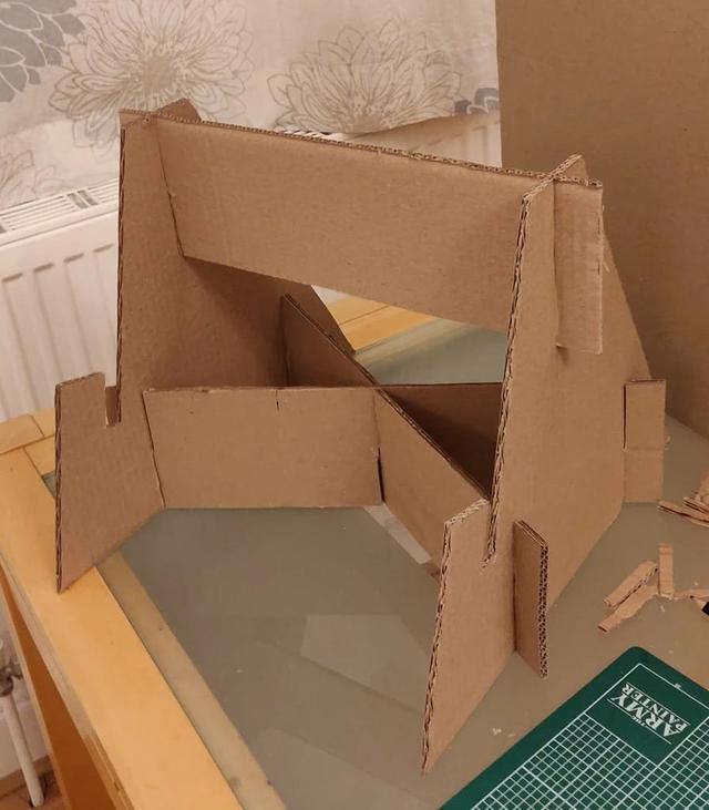 Макет Макет для лазерной резки подставки для ноутбука из картона формат dxf — изображение 2