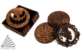 Интересный макет Макет для лазерной резки подставки для Halloween