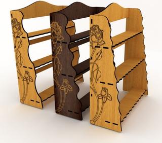 Интересный макет Макет для лазерной резки полки из фанеры