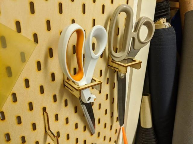 Макет Макет для лазерной резки совместимых с IKEA SKADIS крючков и панелей на заклёпках формат DXF — изображение 2