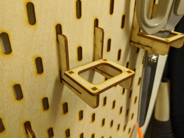 Макет Макет для лазерной резки совместимых с IKEA SKADIS крючков и панелей на заклёпках формат DXF — изображение 5