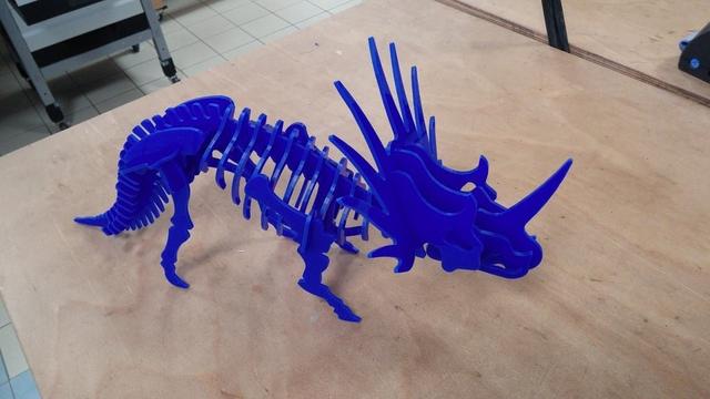 Макет Макет для лазерной резки стиракозавра 3D-пазл 3 мм файл DXF — изображение 2