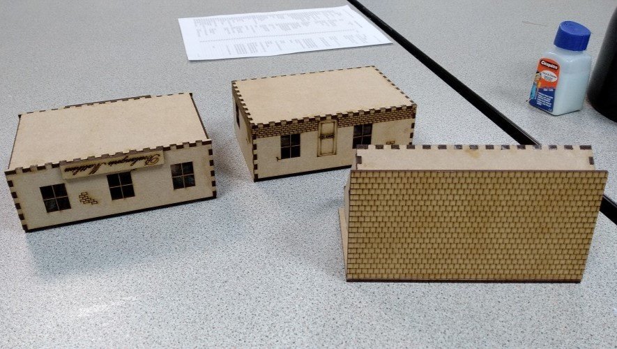 Макет Макет для лазерной резки текстурированное здание 3D-пазл файл SVG