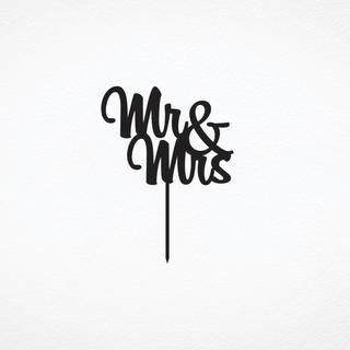 Интересный макет Макет для лазерной резки топпера для торта Mr  Mrs