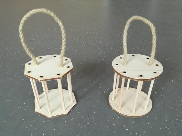 Макет Макет для лазерной резки фонаря из фанеры формат dxf — изображение 3