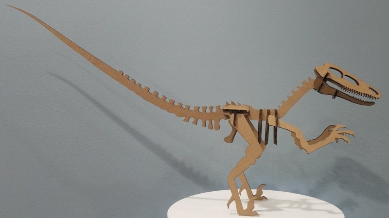 Макет Макет для лазерной резки 3D-головоломка велоцираптор формат dxf