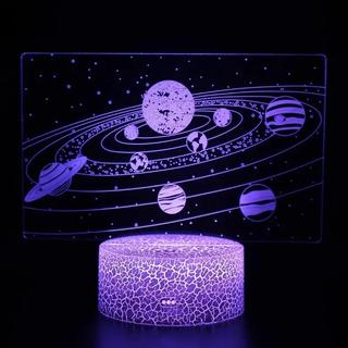 Интересный макет Макет для лазерной резки 3D-иллюзия лампы в виде Солнечной системы формат dxf