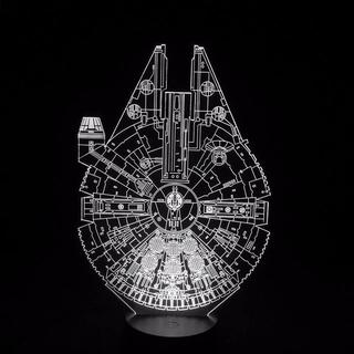 Интересный макет Макет для лазерной резки 3D-лампа в виде корабля Тысячелетний сокол из Звёздных войн
