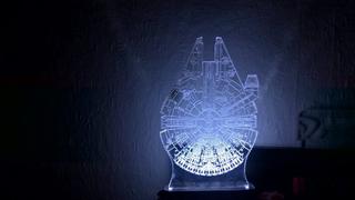 Интересный макет Макет для лазерной резки 3D-оптическая иллюзия в виде дроида из Звёздных войн для станка