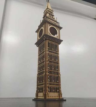 Интересный макет Макет для лазерной резки 3D-пазл Биг Бен 860 мм
