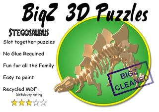 Интересный макет Макет для лазерной резки 3D-пазл стегозавр формат dxf